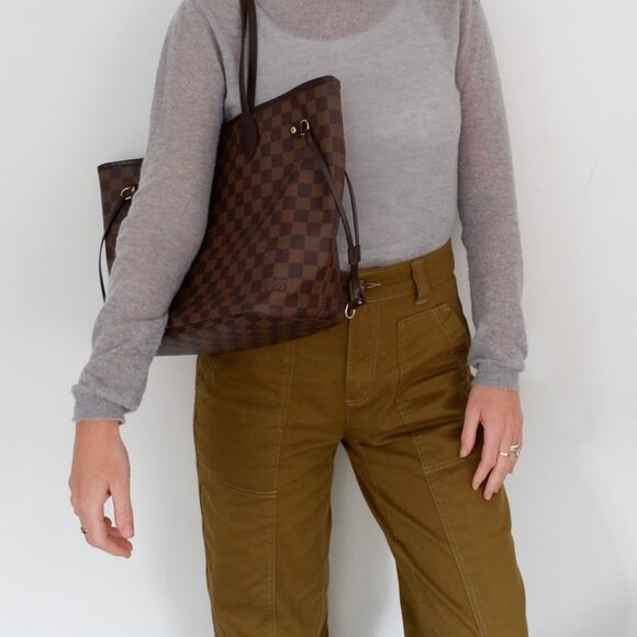 Authentic Preowned Louis Vuitton Damier Ebene Neverfull MM - Picture 16 of 16